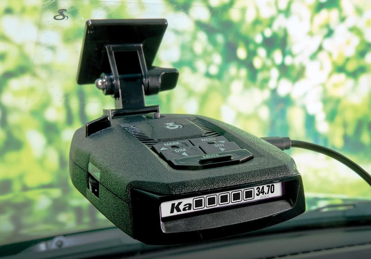 Cobra RAD 490i Laser Radar Detector, New Model with Long Range Detection, Bluetooth, Apple CarPlay and Android Auto Compatible, LaserEye Front and Rear Detection, DSP, Firmware Updatable customer photo 1