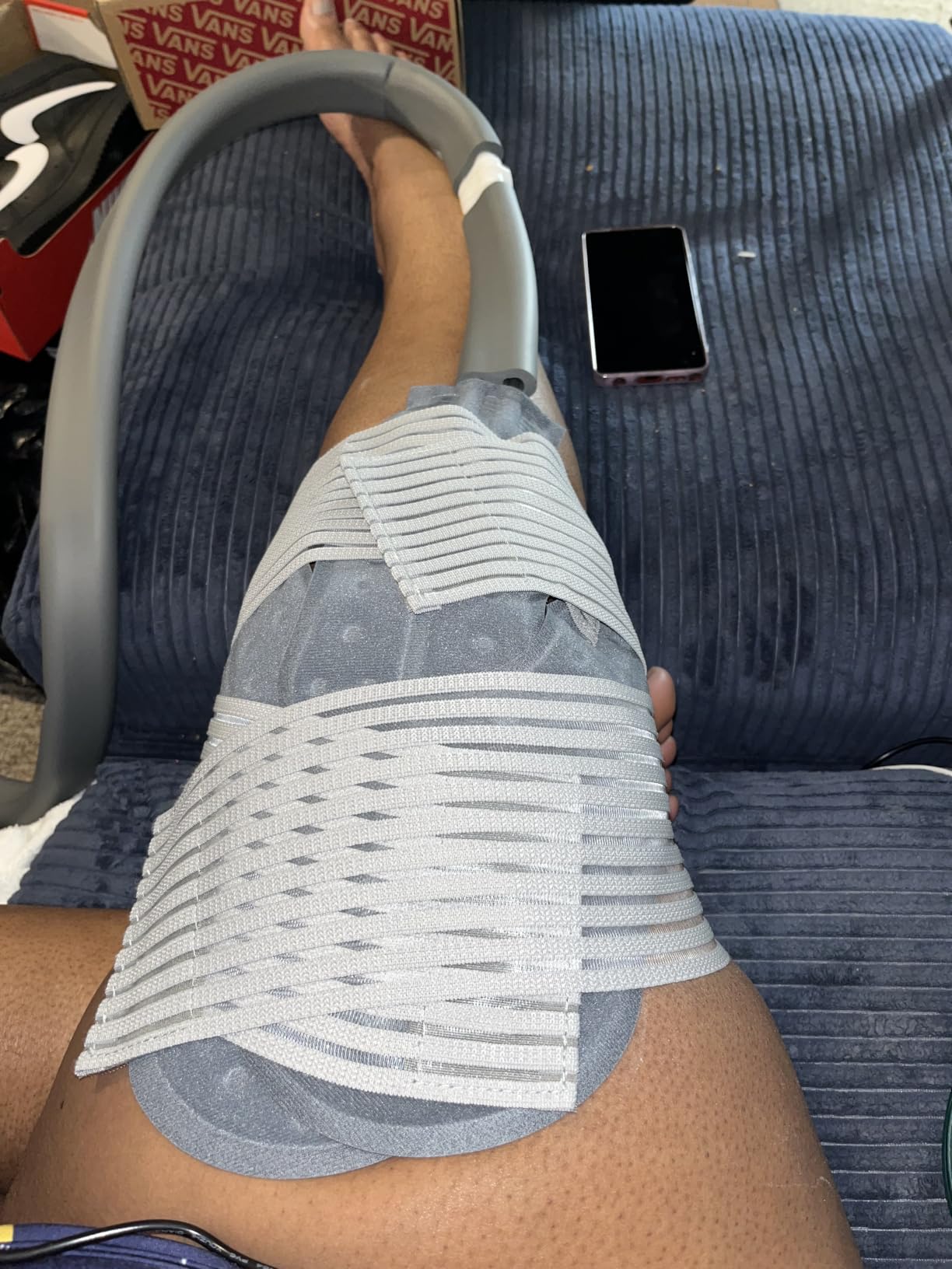 Cold Therapy Machine, Silent Brushless Pump Knee Ice Machine | Cryotherapy System with 2.4G Remote; Easy-to-use Ice Therapy Machine for Knee, Shoulder, Hip, Ankle, Leg Relief. customer photo 2