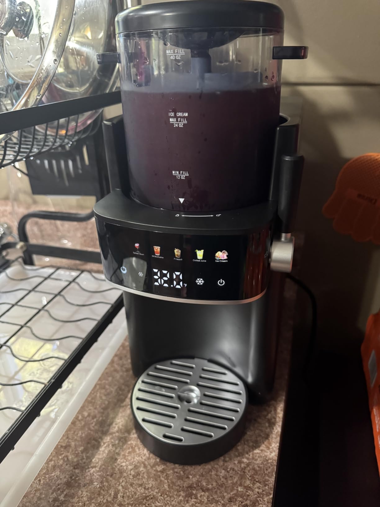 Slushie Machine, Ice Cream Maker, Slushy Machine for Home and Families, No ice needed with Rapid Chill & Temperature Control customer photo 1