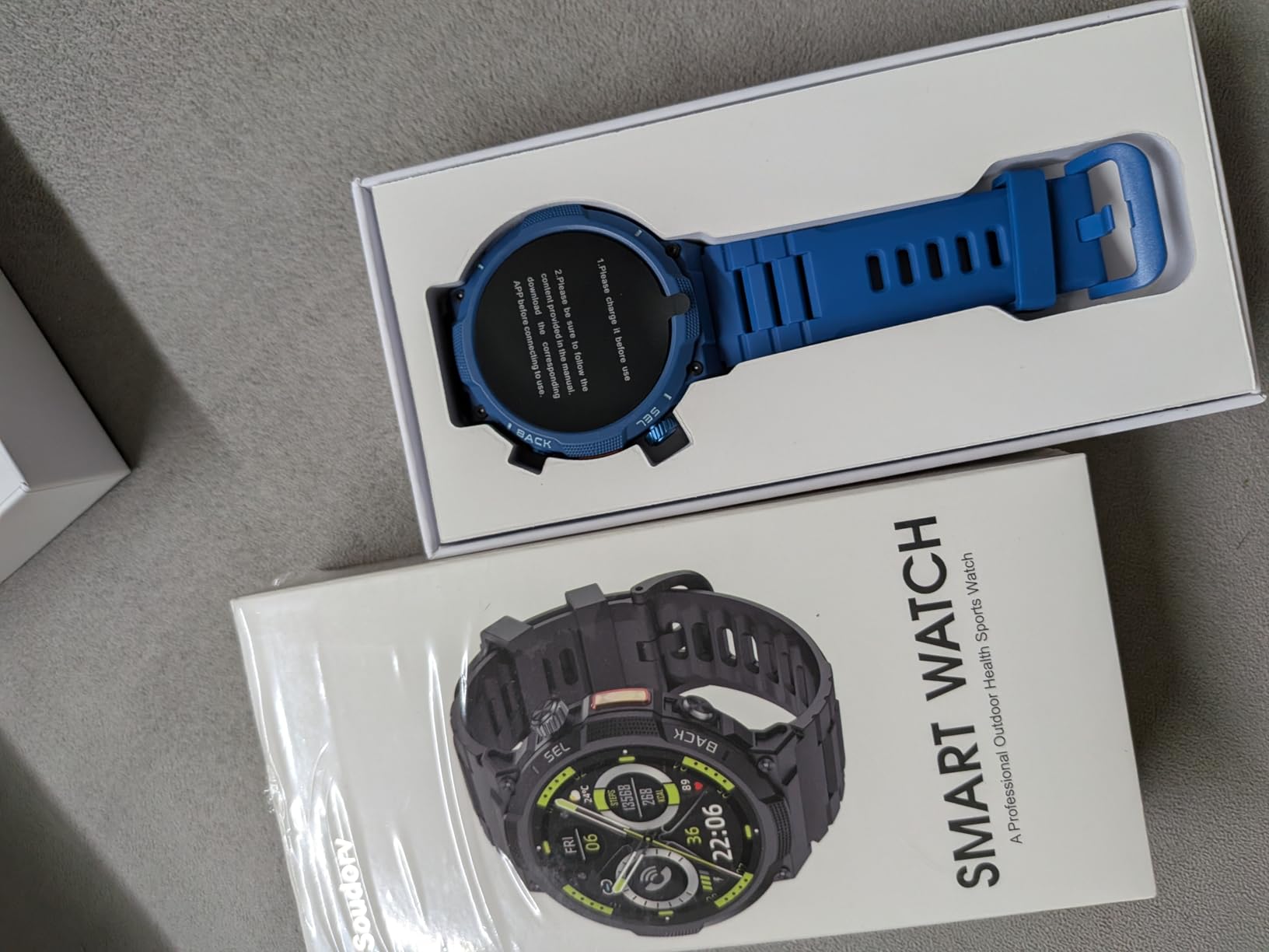 Soudorv Military Smartwatch for Men, 50-Day Battery, Bluetooth Call, 1.53