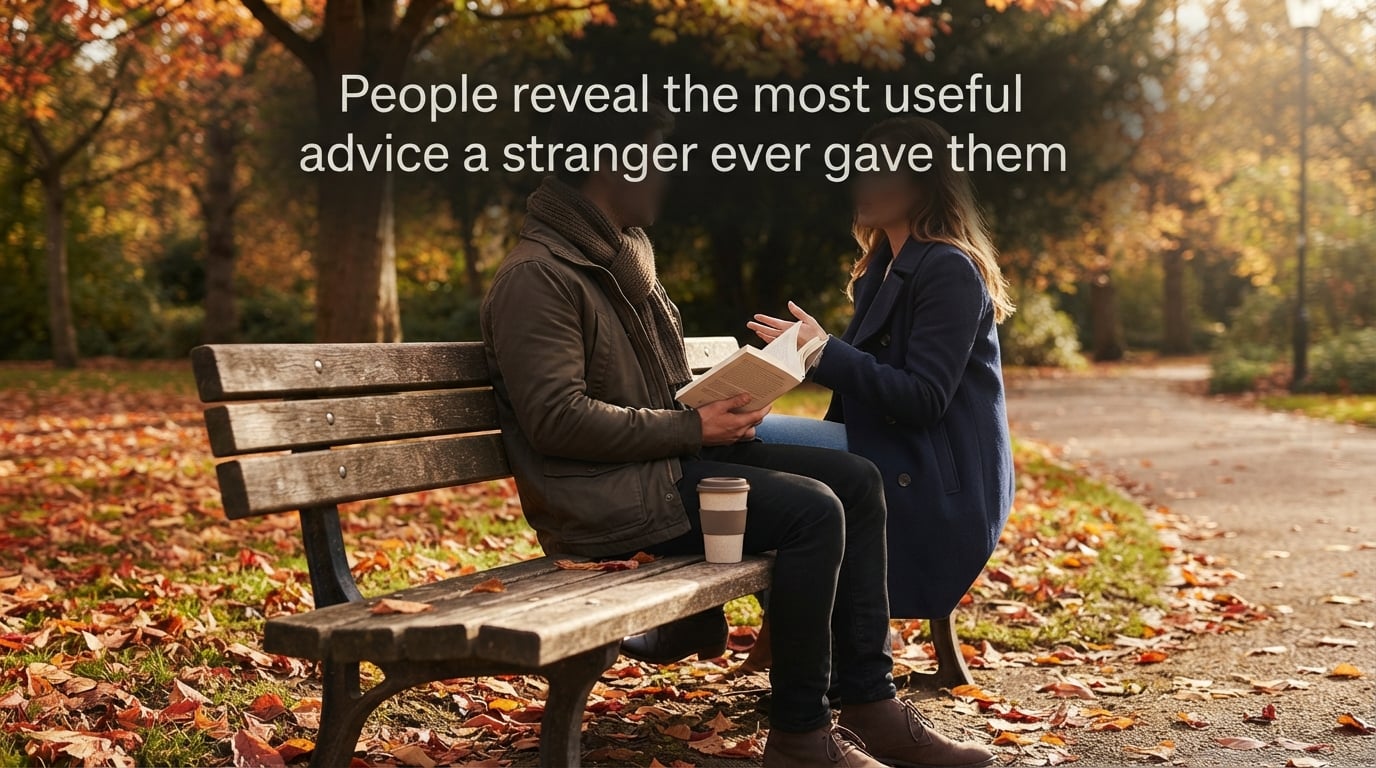 People reveal the most useful advice a stranger ever gave them