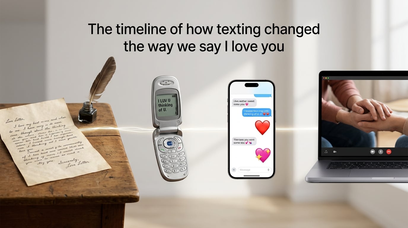 The timeline of how texting changed the way we say I love you