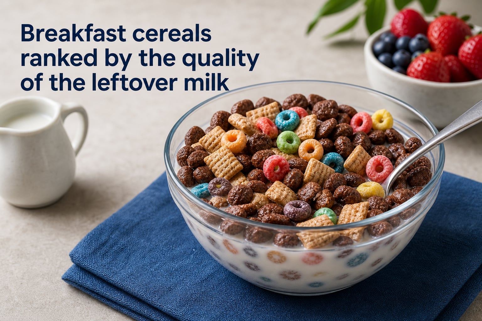 Breakfast cereals ranked by the quality of the leftover milk