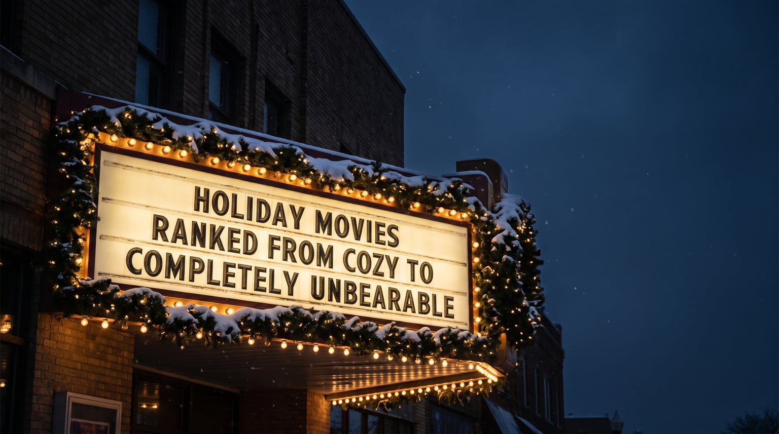 Holiday movies ranked from cozy to completely unbearable