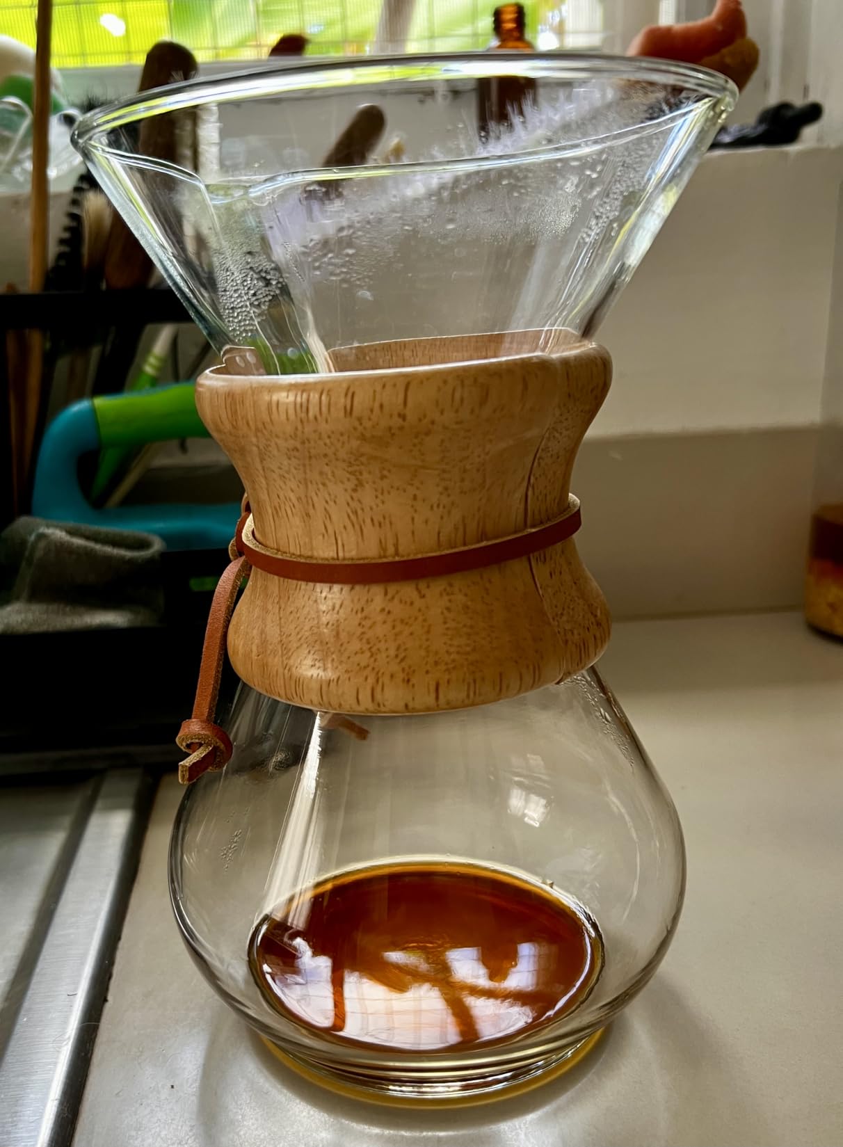 Chemex Pour-Over Glass Coffeemaker - Classic Series - 6-Cup customer photo 1