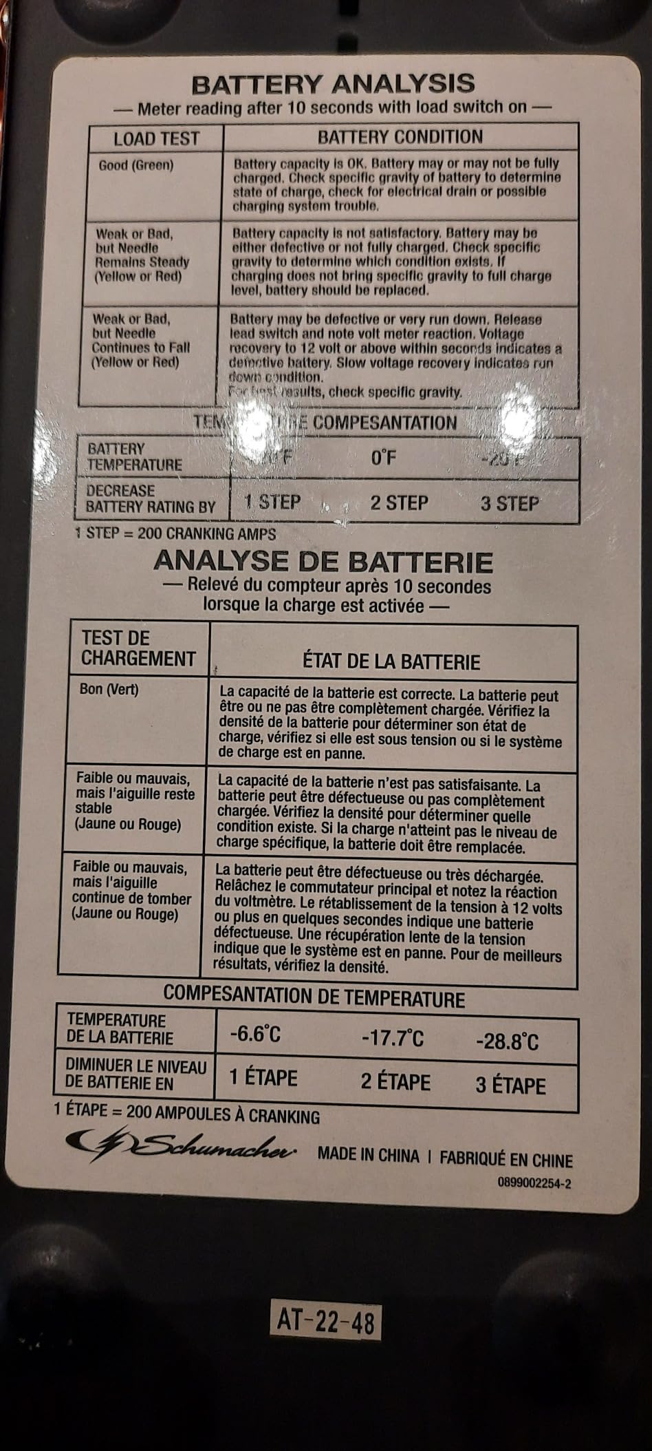 Schumacher Electric Battery Load Tester, 6V/12V - BT-100 customer photo 1