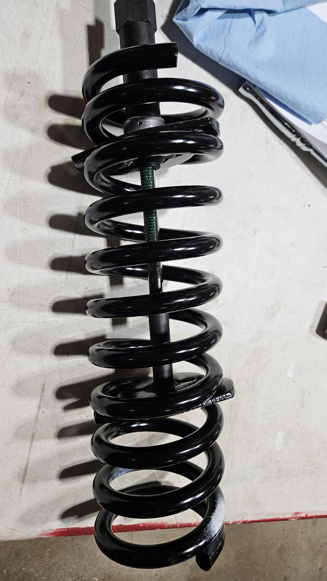 OTC 7045B Front Coil Spring Compressor - Compatible with Most Late-Model Rear Wheel Drive Domestic Vehicles with Coil Springs Between the Upper and Lower Control Arms, Black customer photo 1