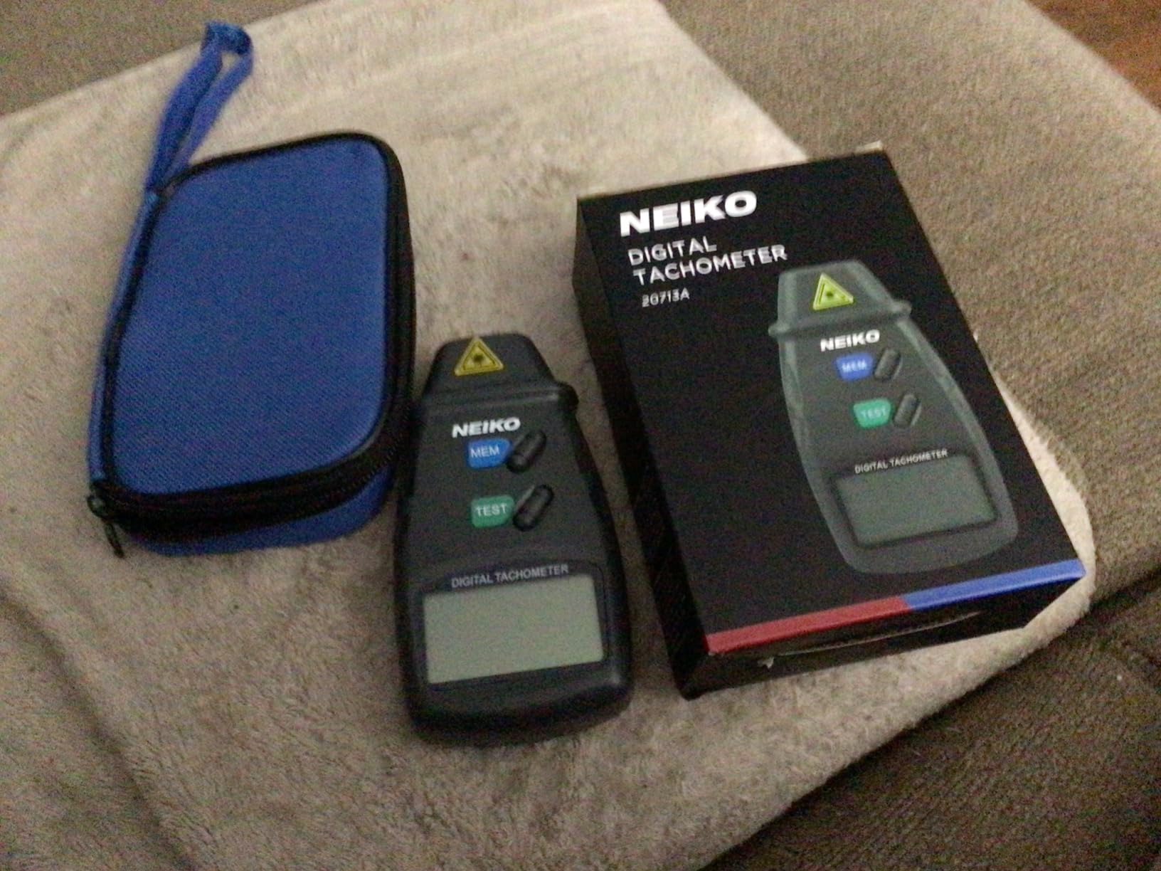 NEIKO 20713A Digital Tachometer, Noncontact Laser Photo Sensor with 2.5 to 99,999 RPM Accuracy, RPM Gauge Marker with Batteries Included customer photo 1