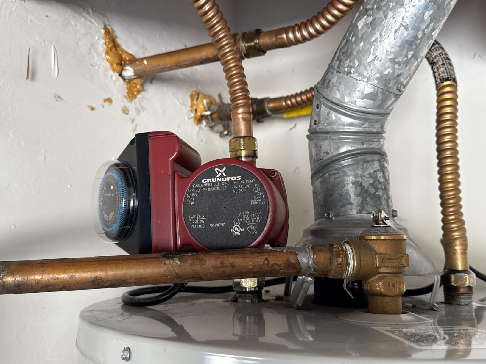 Grundfos GRU-595916 Recirculating Hot Water Pump Comfort System 25 Watts, Easy Install. Instant hot water throughout system. Entire Kit Included customer photo 1