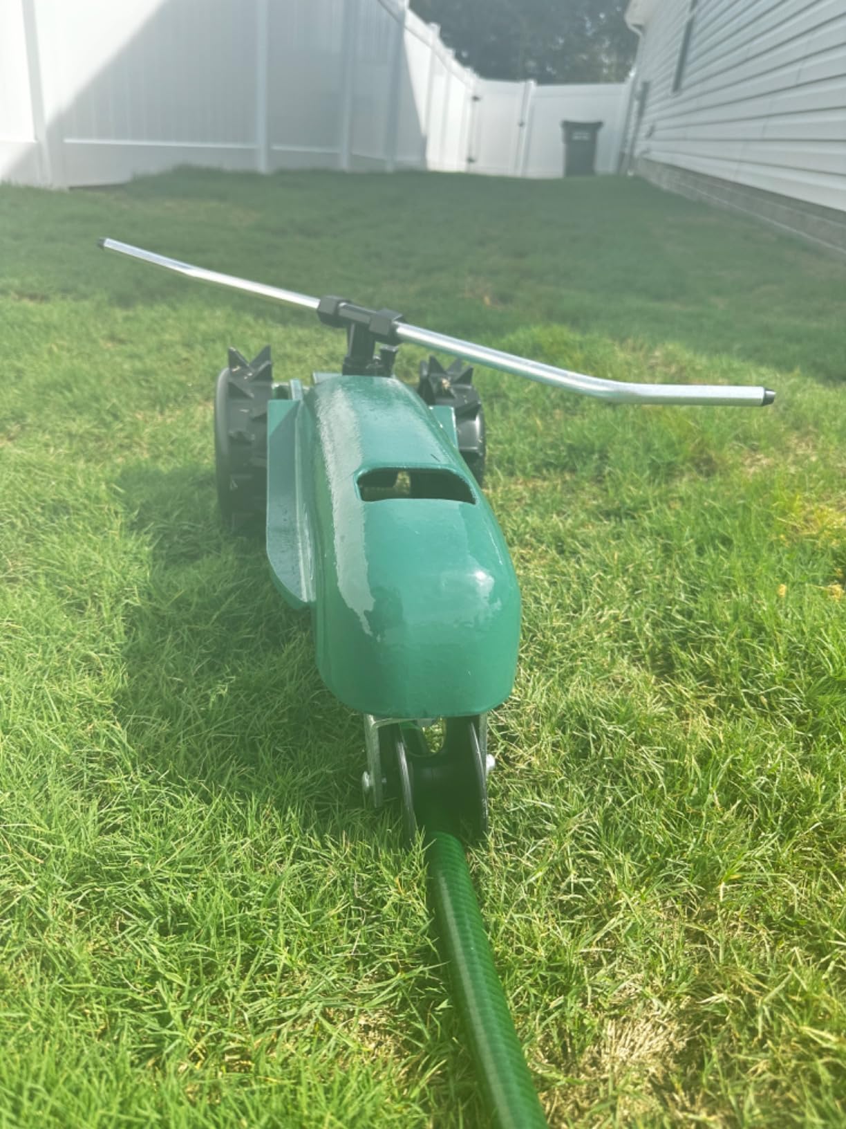 Orbit Traveling Tractor Water Sprinkler - Self-Propelled Traveling Sprinkler for Wide Lawn Coverage - Cast-Iron Body with Adjustable Coverage - Three-Speed - Automatic Shut Off - 58322 | Self-Propelled for Wide Lawn Coverage, Cast-Iron Body with Adjustable Coverage, Three-Speed & Automatic Shut Off customer photo 1