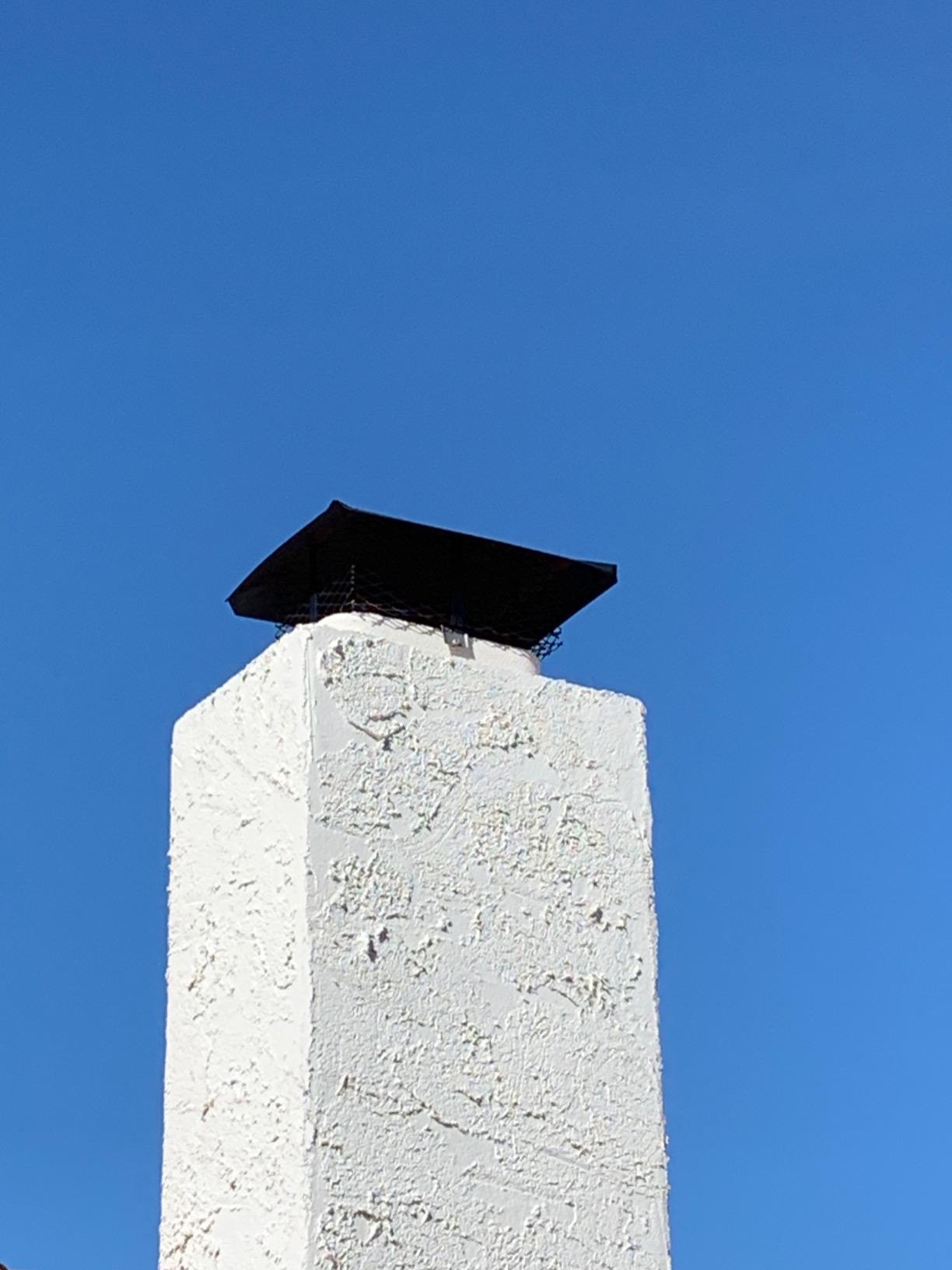 HY-C SCADJ-L Shelter Adjustable Clamp On Single Chimney Cover, Fits Outside Various Sizes of Existing Clay Flue Tile, Large, Black Galvanized Steel customer photo 1
