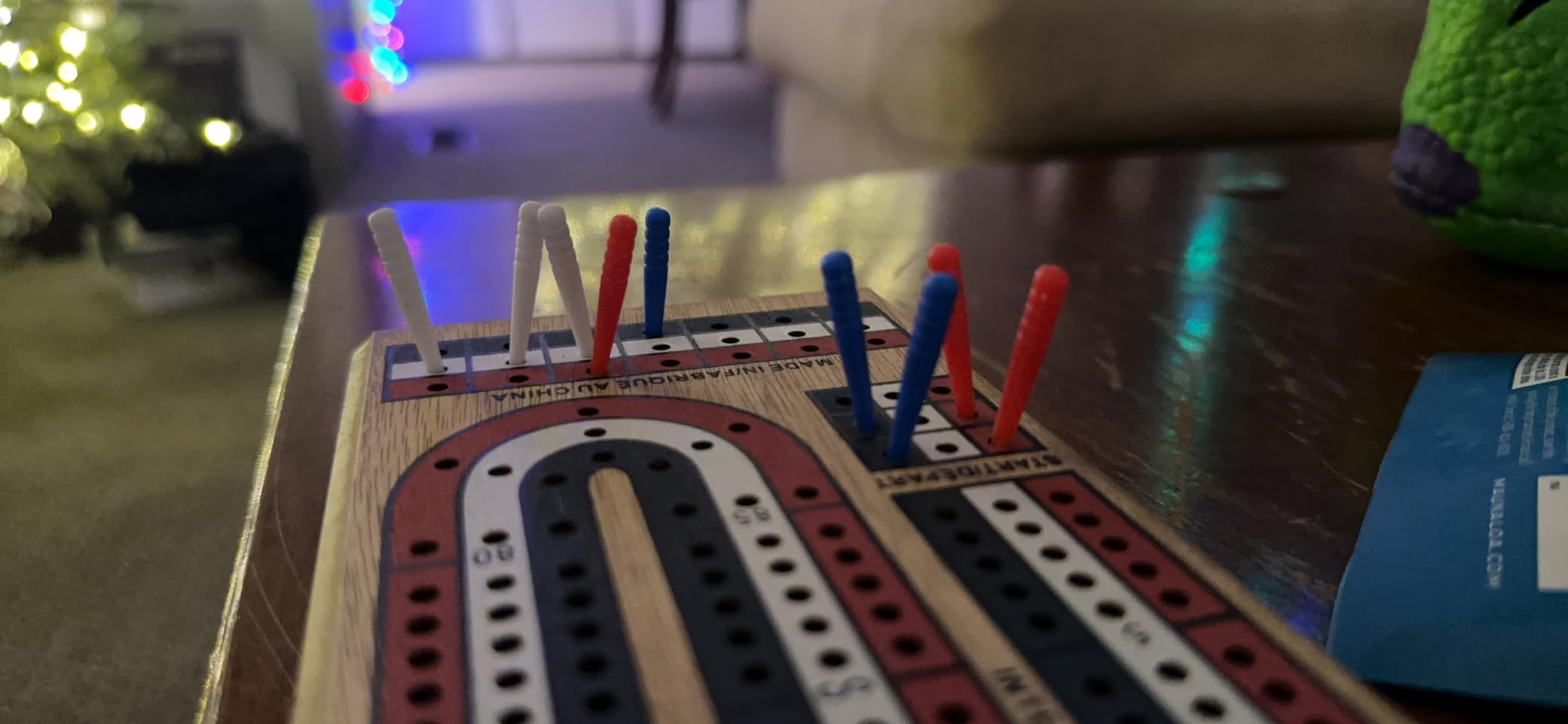 Bicycle 3-Track Color Coded Wooden Cribbage Board Games customer photo 1