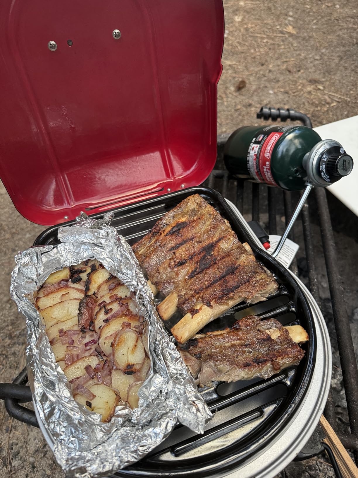 Coleman Fold 'N Go Portable Propane Grill, Lightweight Gas Grill, 6,000-BTU customer photo 1