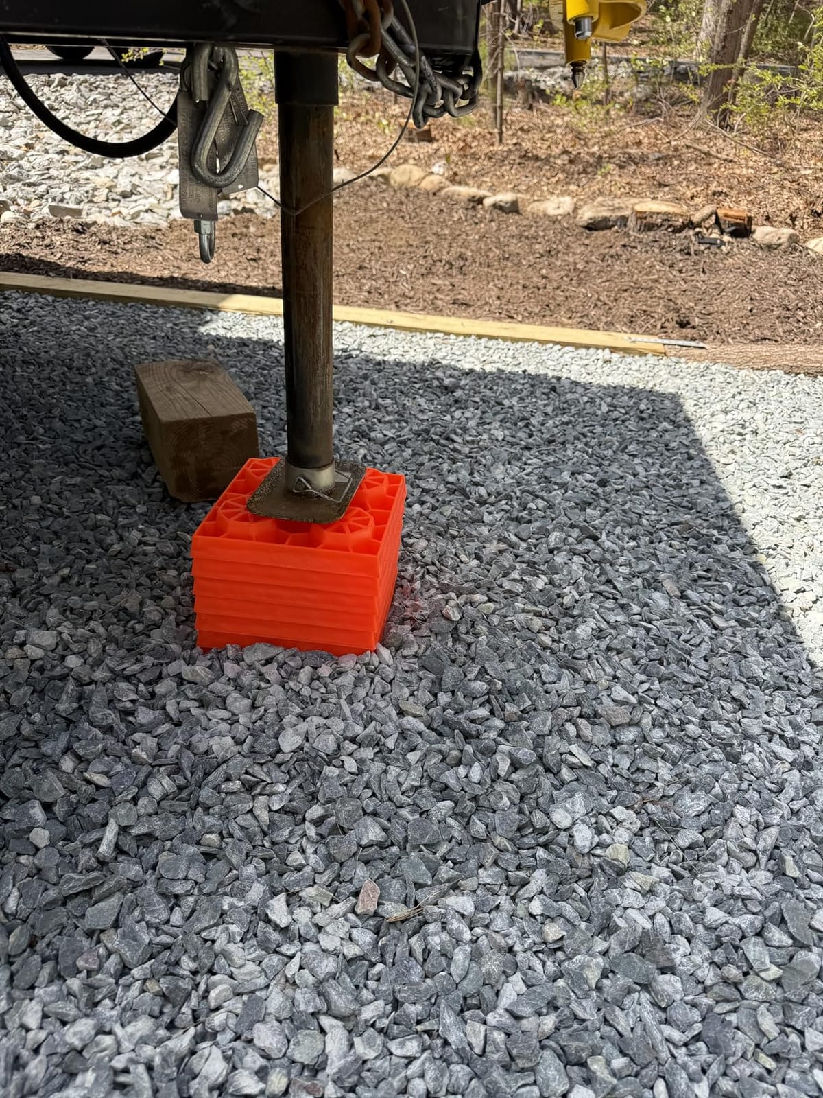 Tri-Lynx Lynx Levelers RV/Trailer/Motorhome/Vanlife interlocking Leveling Blocks with Nylon Storage Bag for most Leveling and Stabilizing functions. 10 Pack, Orange, 00015, Made in USA. customer photo 1