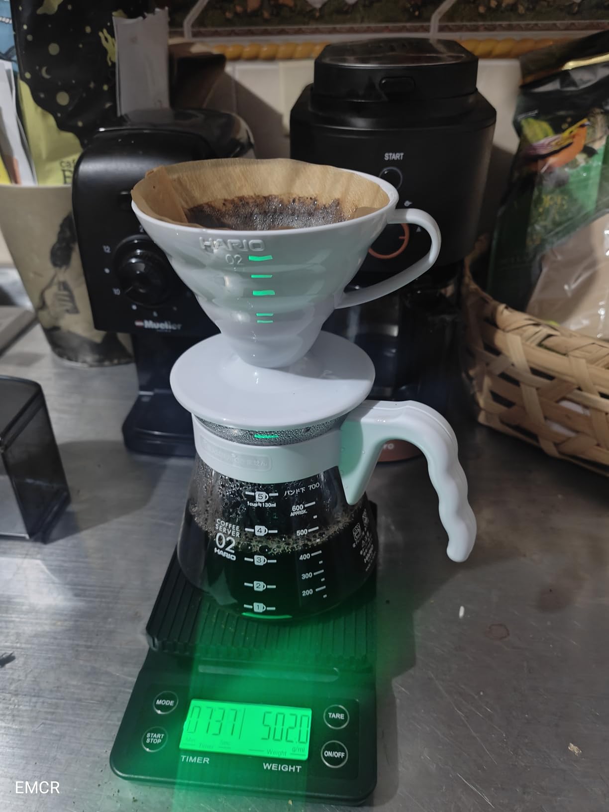 HARIO V60 Pour Over Coffee Starter Set, Size 02, Red customer photo 1