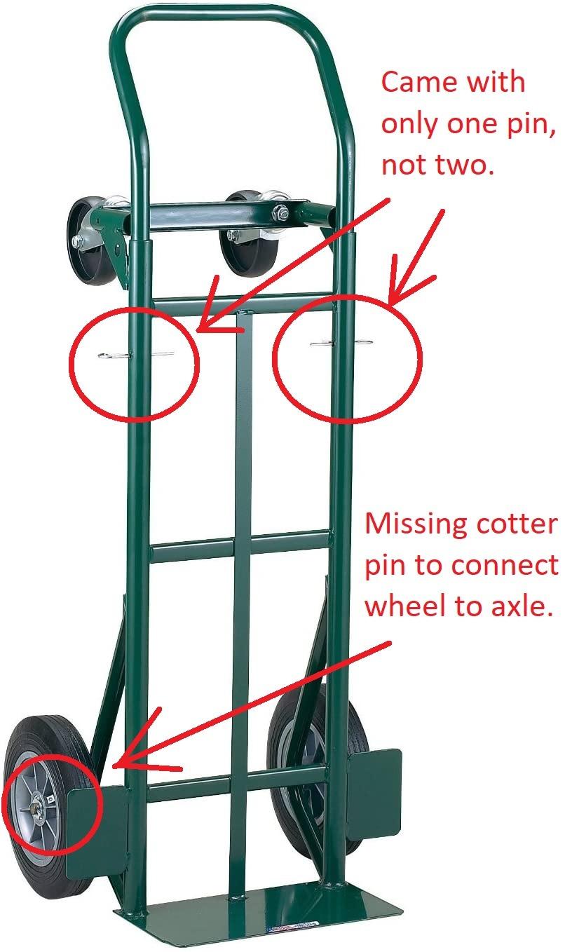 Harper Trucks JEDT8635P Convertible Hand Truck, 600/700 lb Capacity | Converts from a 600 lb two-wheel dolly to a 700 lb four-wheel cart with flat-free rubber wheels for moving and delivery customer photo 1