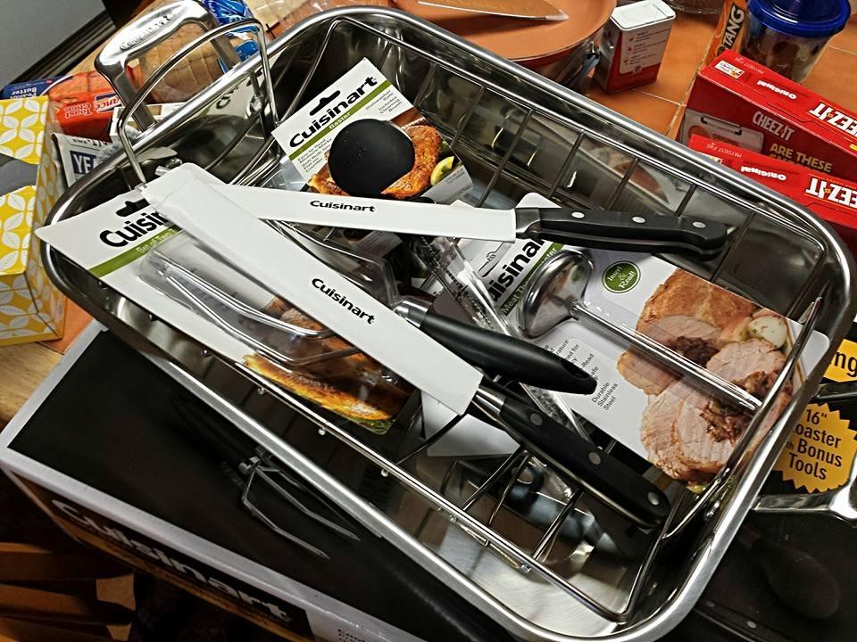 Cuisinart 16-Inch Roasting Pan, Induction Compatible Premium Rectangular Roaster Pan With Rack, Stainless Steel Roasting Pan with Rack, Large Capacity, Dishwasher Safe customer photo 1