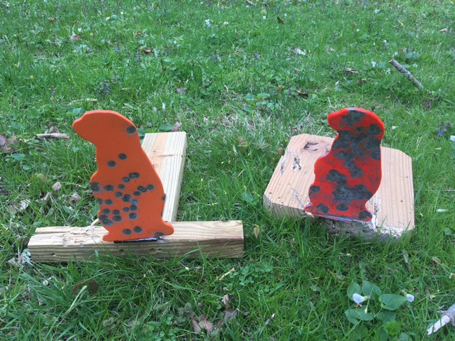Do-All Outdoors Do All Outdoors Prairie Popper Pop-Up Steel .22 Shooting Target,Orange customer photo 2