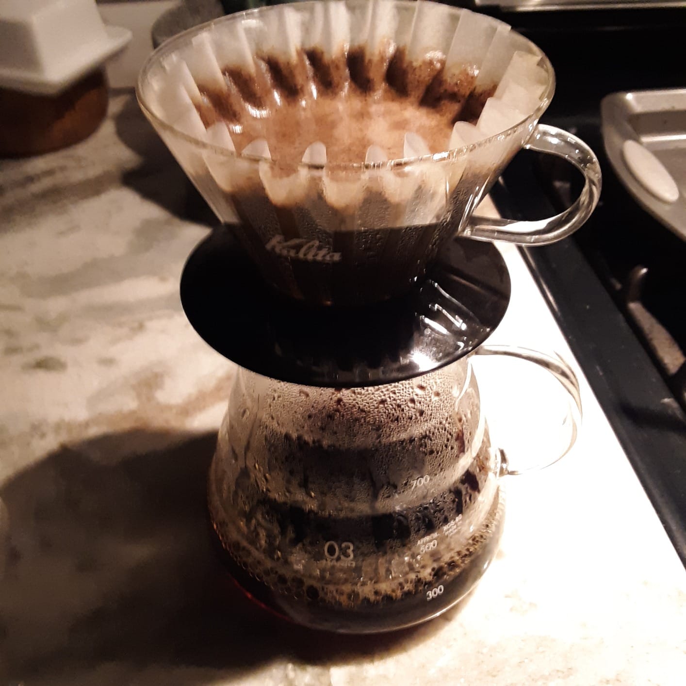 Kalita Wave Pour Over Coffee Dripper, Size 185, 16-26oz customer photo 1