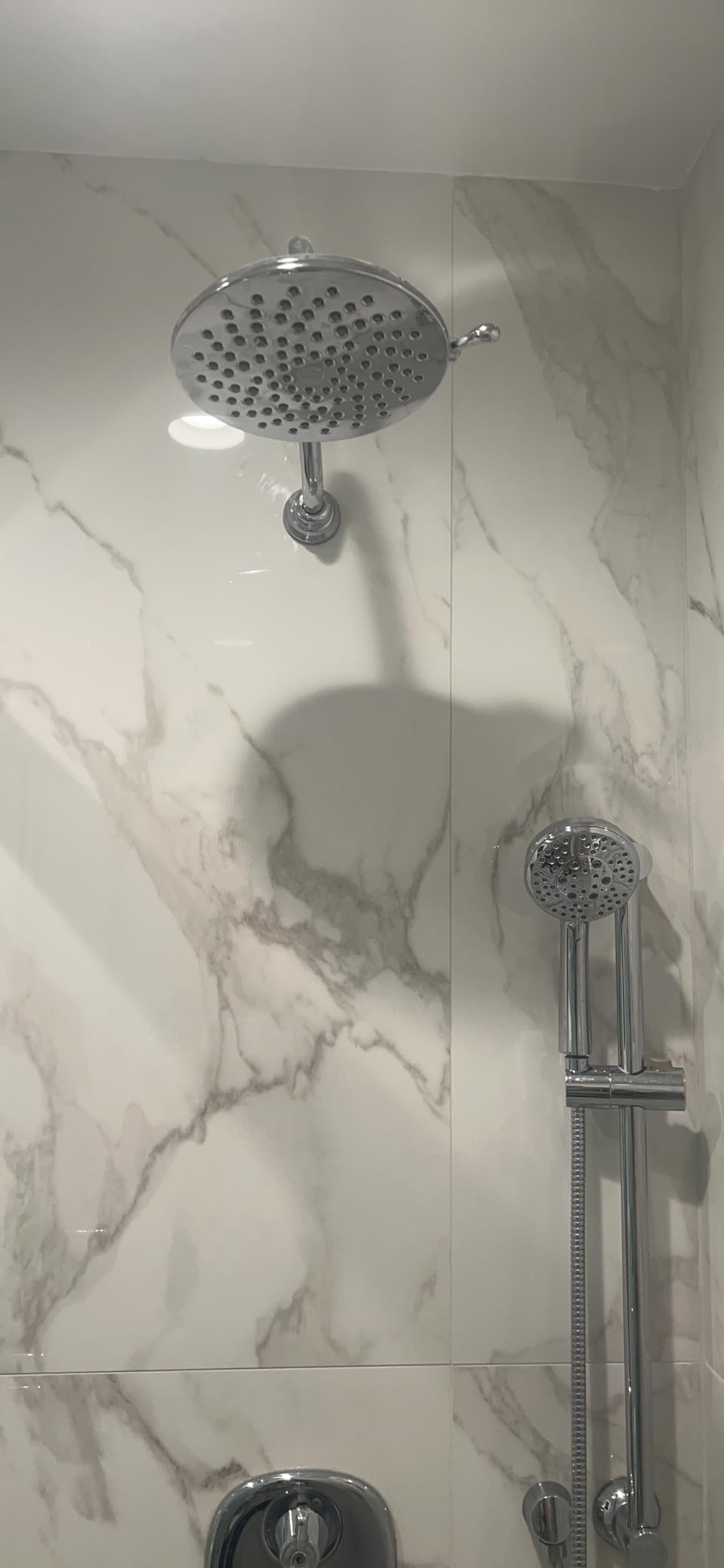 Moen Velocity Chrome Two-Function Rainshower 8-Inch Shower Head with Immersion Technology for a High-Pressure Rinse, S6320 customer photo 2