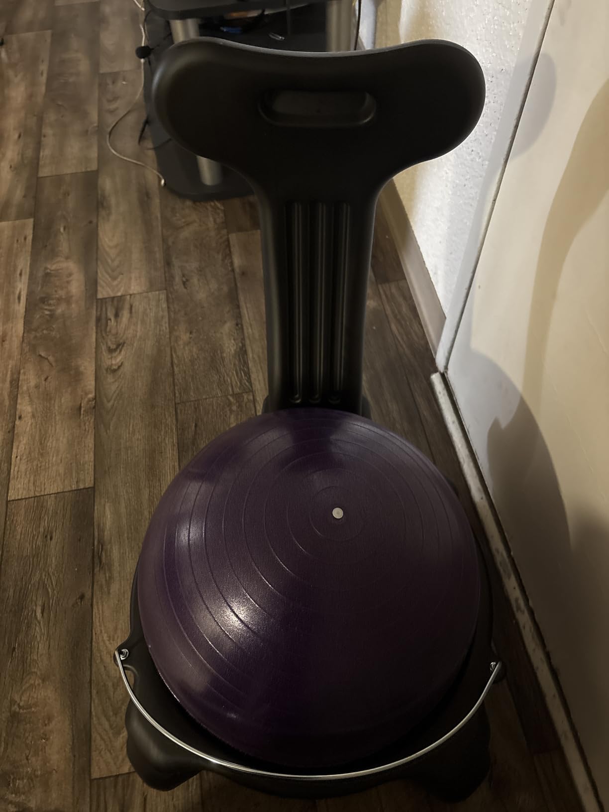 Gaiam Classic Balance Ball Chair – Ergonomic Stability Chair for Desk & Office | Yoga Ball Seat with Base, Air Pump, & Exercise Guide | Improves Posture & Core Strength (300 lb Capacity) customer photo 2