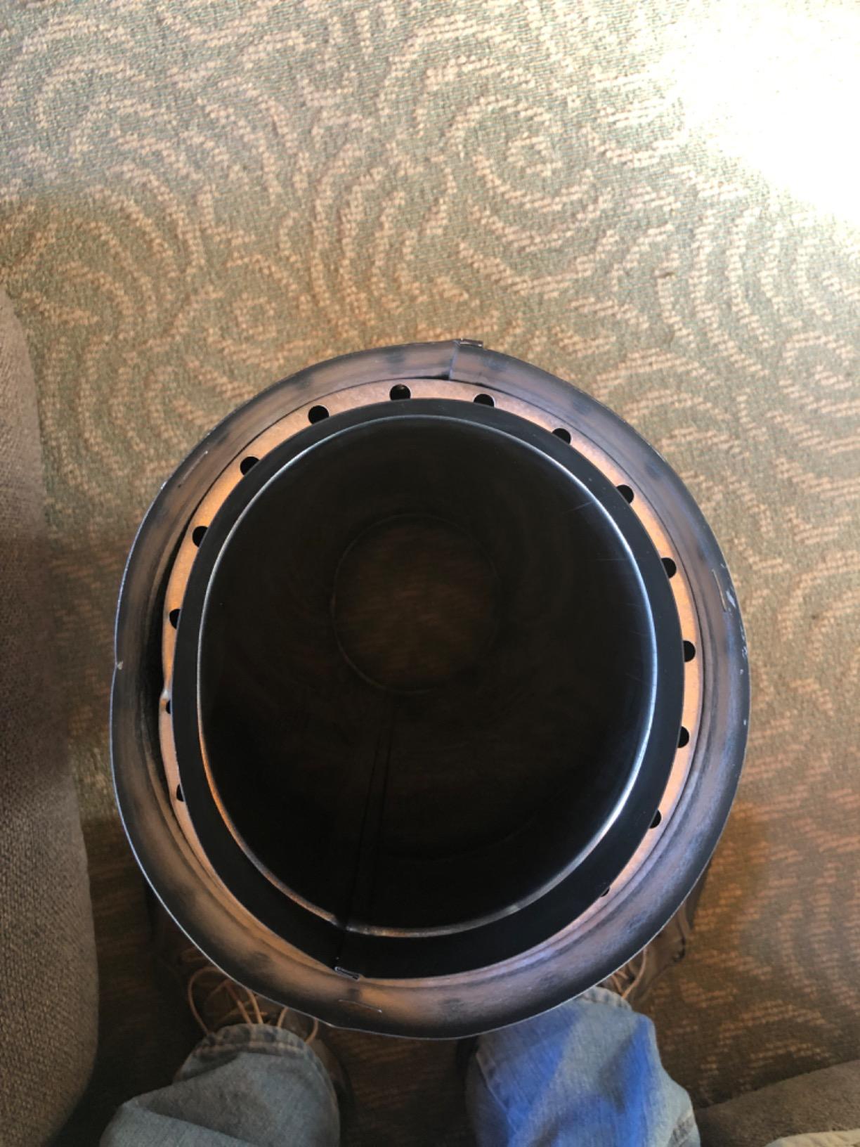 DuraVent DVL 6DVL-24 Easy to Install 6 Inch Galvanized and Stainless Steel Double Wall Wood Burning Stove Pipe to Vent Smoke or Exhaust, Black customer photo 1
