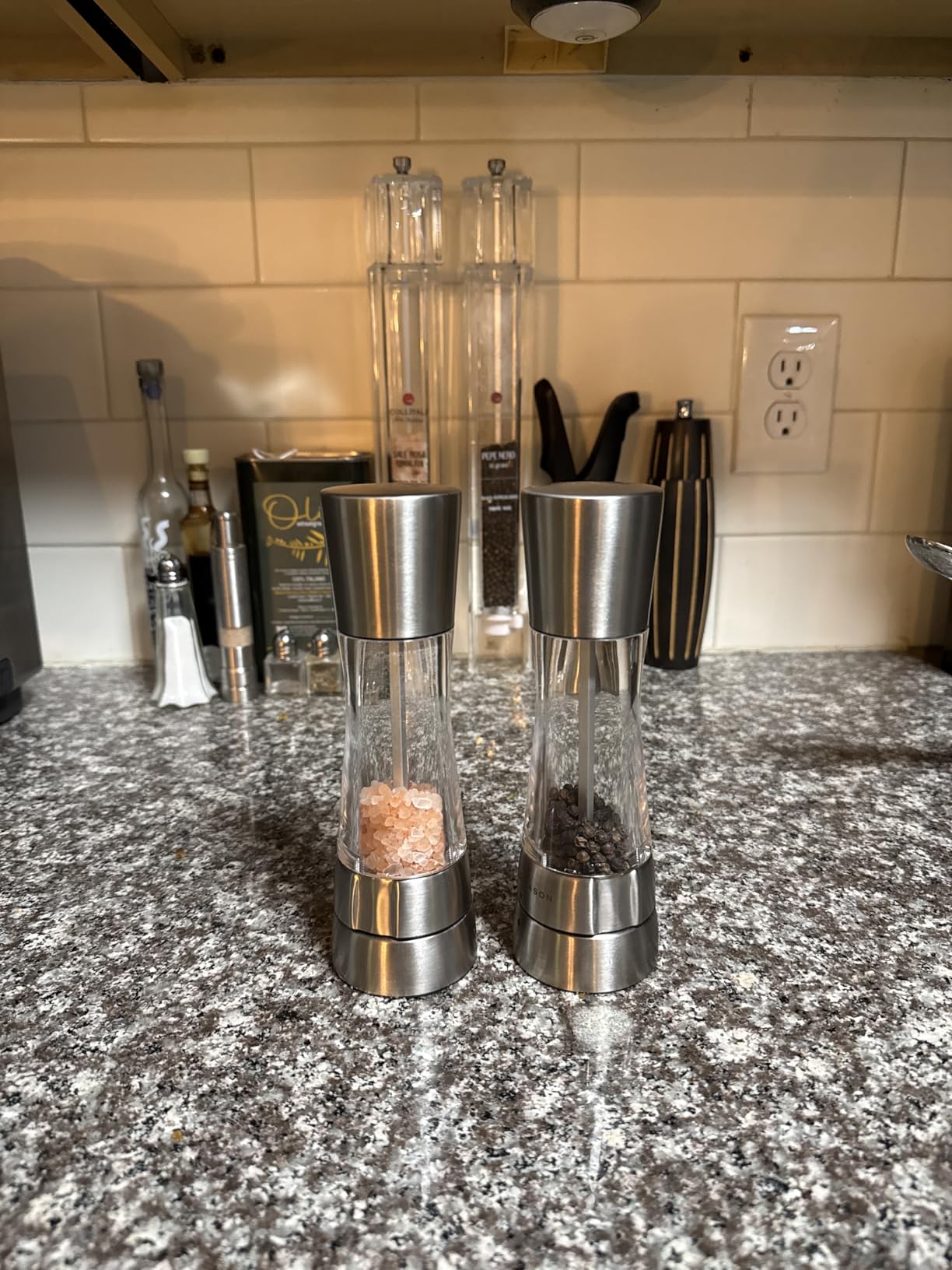 Cole & Mason Derwent Grinder Set - Precision Mechanisms and Sea Salt and Peppercorns - Derwent Salt and Pepper, Stainless Steel customer photo 1