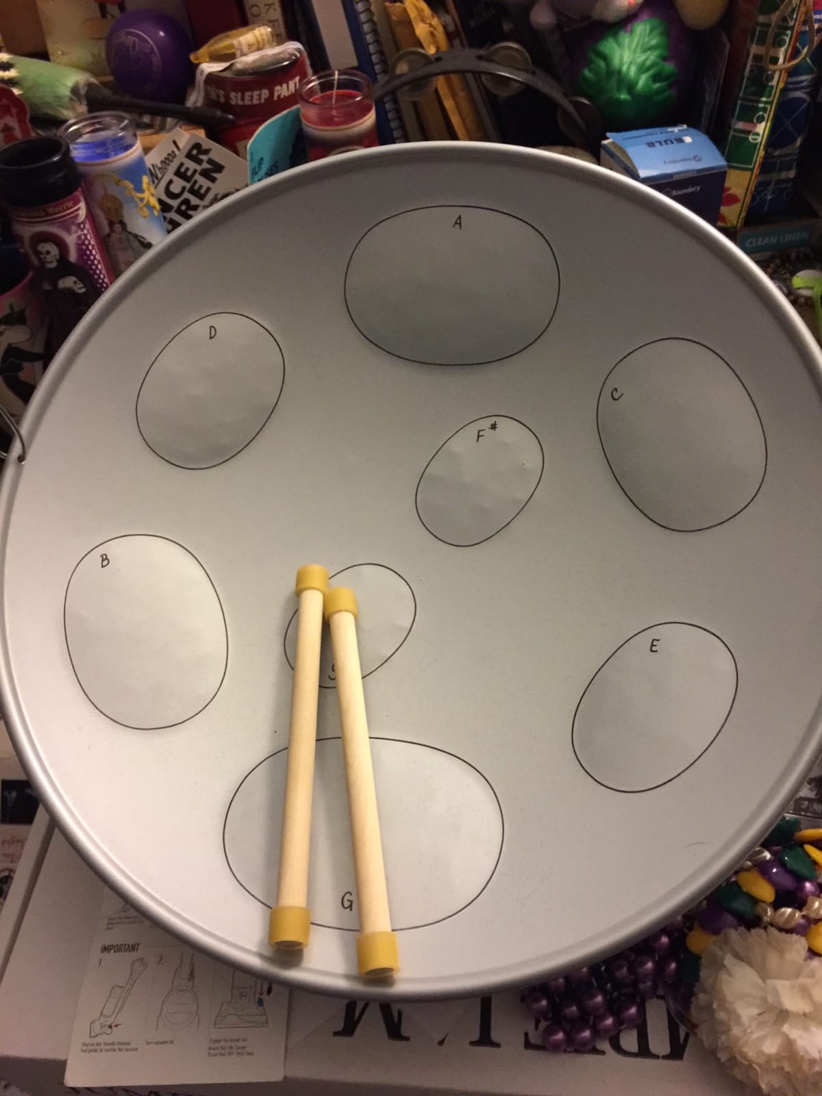 JJ Jumbie Jam Steel Ready to Play Kit-Silver G-Major with Table Top Stand-Made in USA (W1084) customer photo 2