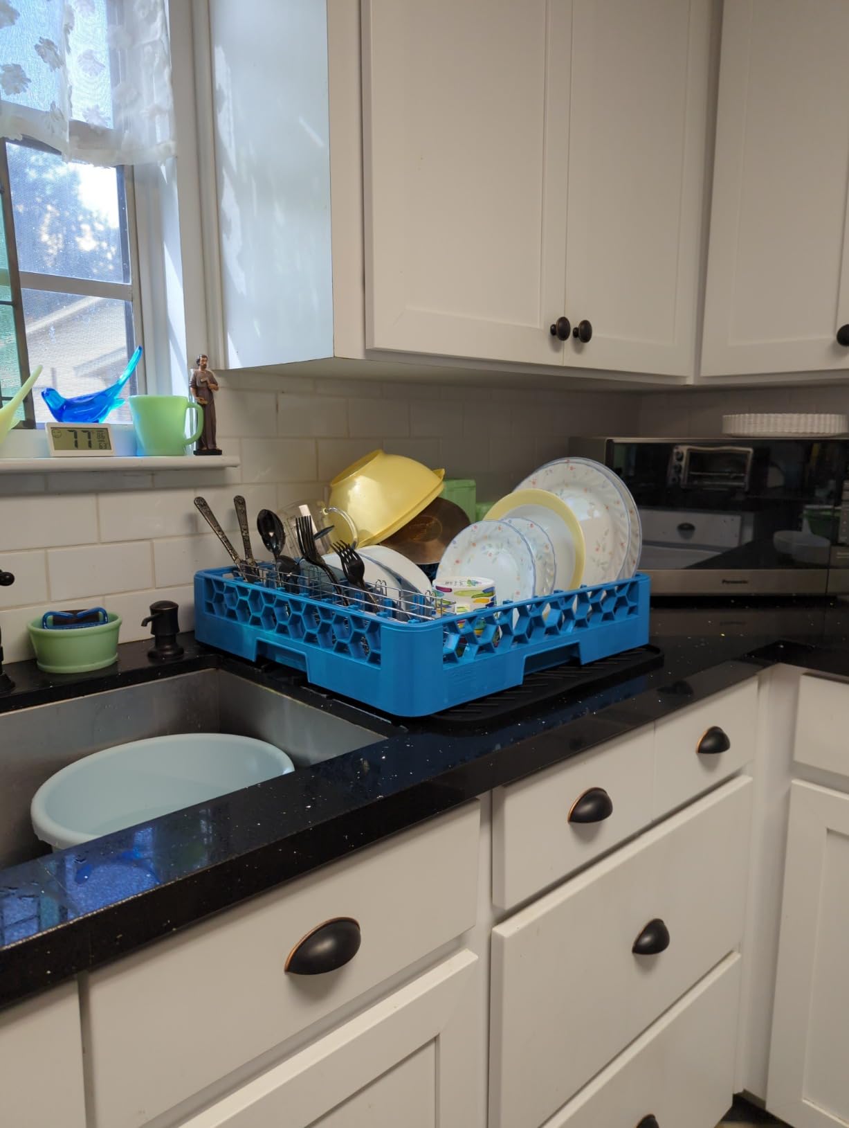 Carlisle RTP14 OptiClean All-Purpose Blue Tall Peg Plate/Tray Rack customer photo 2