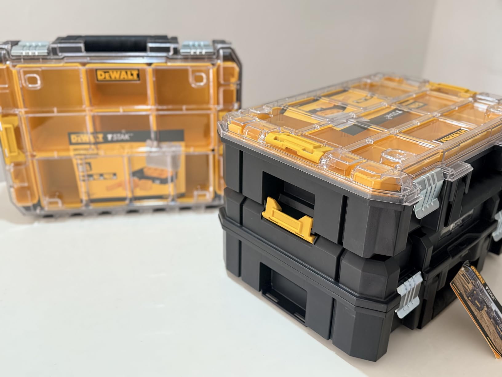 DEWALT TSTAK Tool Organizer, Small Parts and Screw Organizer Tool Box with Removable Compartments, (DWST17805) customer photo 1