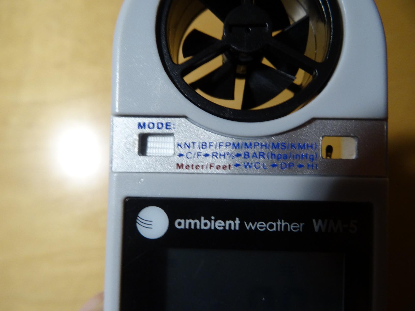 Ambient Weather WM-5 Handheld Weather Meter with Windspeed, Temperature, Windchill, Heat Index, Relative Humidity, Dewpoint, Barometric Pressure and Altitude customer photo 1