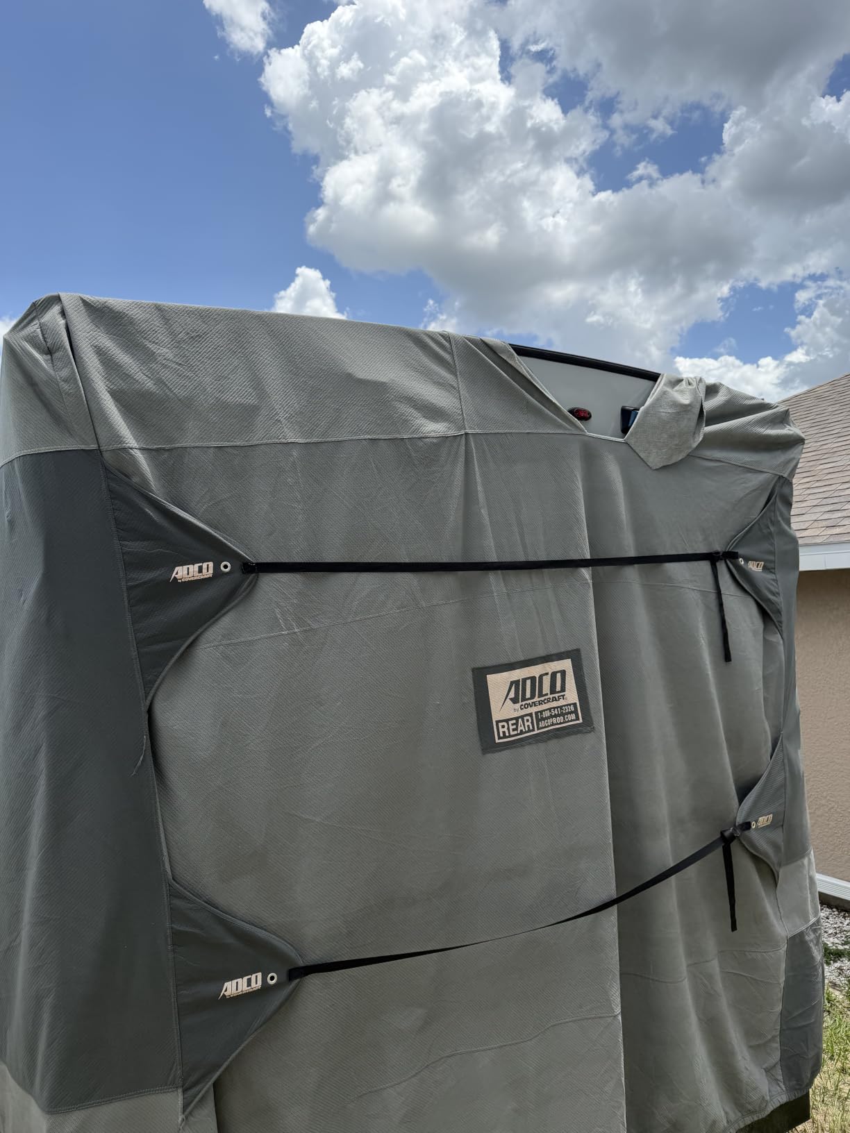 ADCO 52245 Designer Series SFS Aqua Shed Travel Trailer RV Cover - 28'7 Inch - 31'6 Inch, Gray customer photo 1