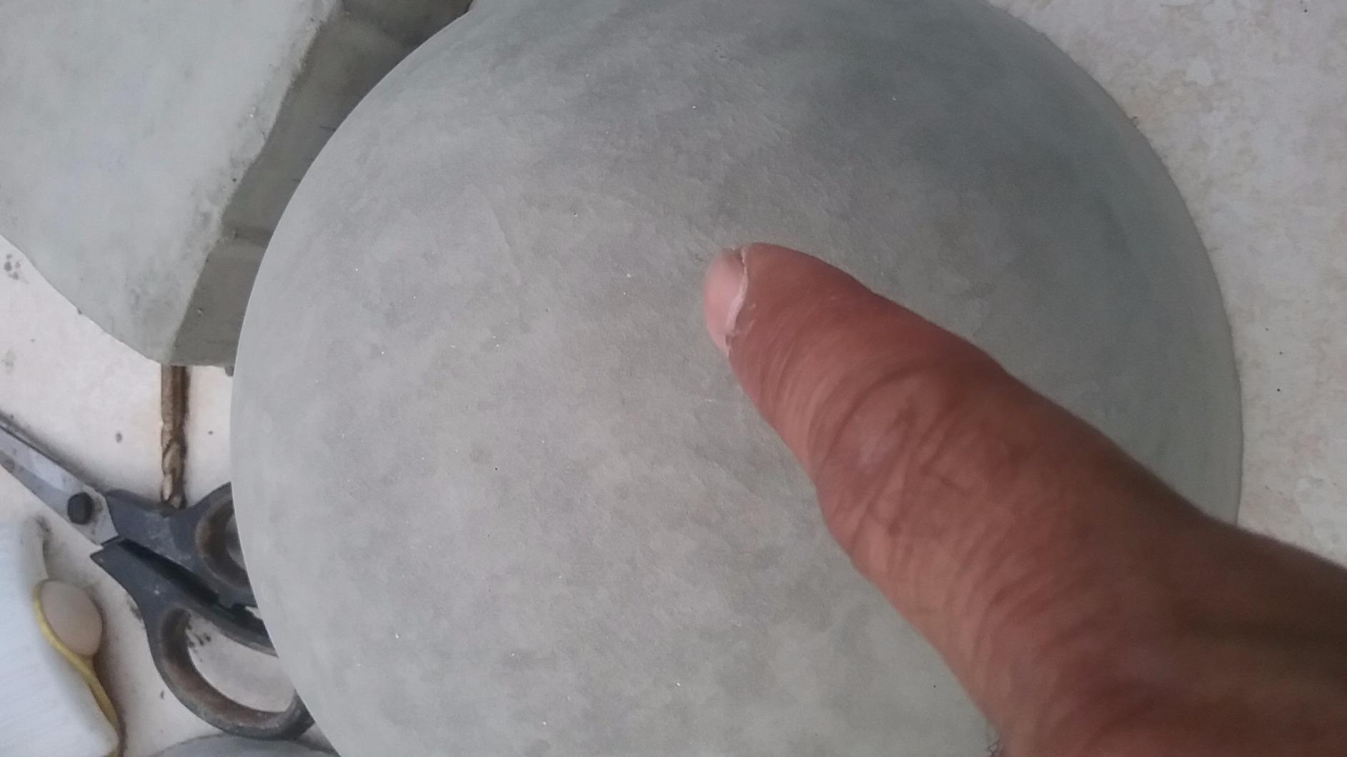 10 Inch Half Ball Sphere Plastic Craft Mold use with Concrete or Cement for Making Garden Stones 7013 customer photo 1