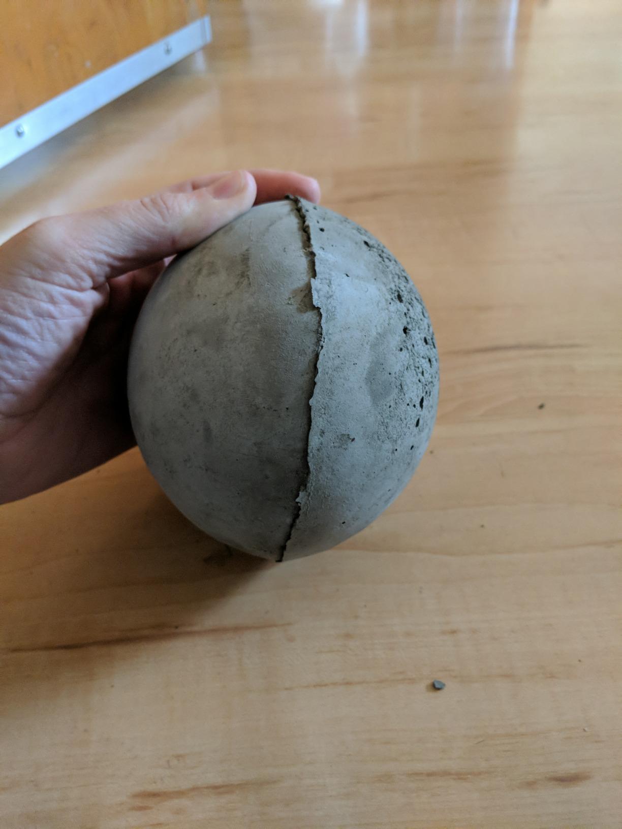 5 Inch Half Sphere Ball Plastic Craft Mold use with Concrete or Cement to Make Garden Balls 7021 customer photo 1