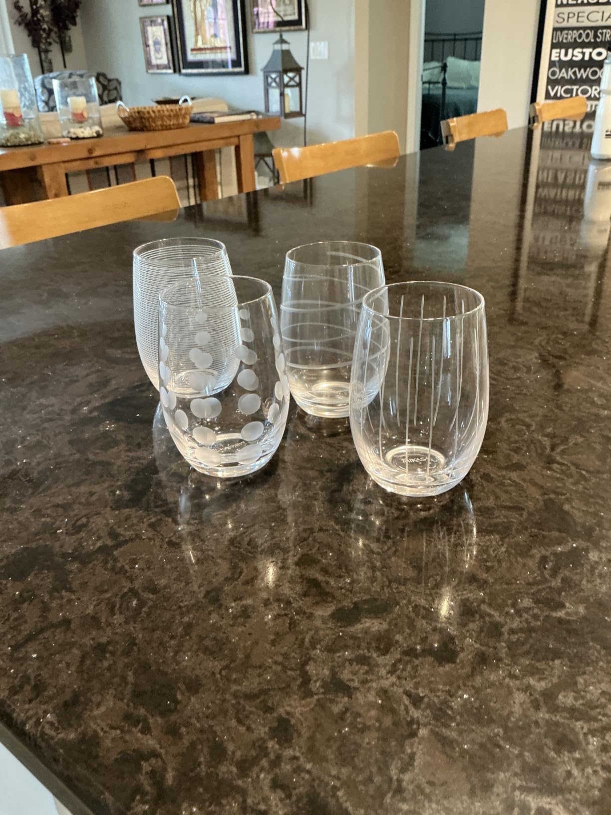 Mikasa Cheers Stemless Wine Glasses, Set of 4, 17-Ounce, Dishwasher Safe customer photo 2