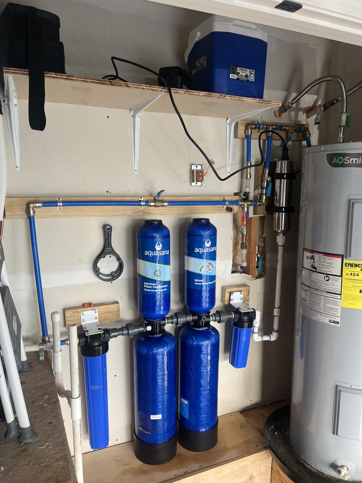 Aquasana Whole House Well Water Filter | 500K Gal | UV | EQ-Well-UV-PRO-AST | 5-Year Filter | 14.7 GPM | Carbon & KDF | Reduces Bacteria & Viruses | Salt-Free Scale Control | Pro Kit | 5-Year Warranty customer photo 2