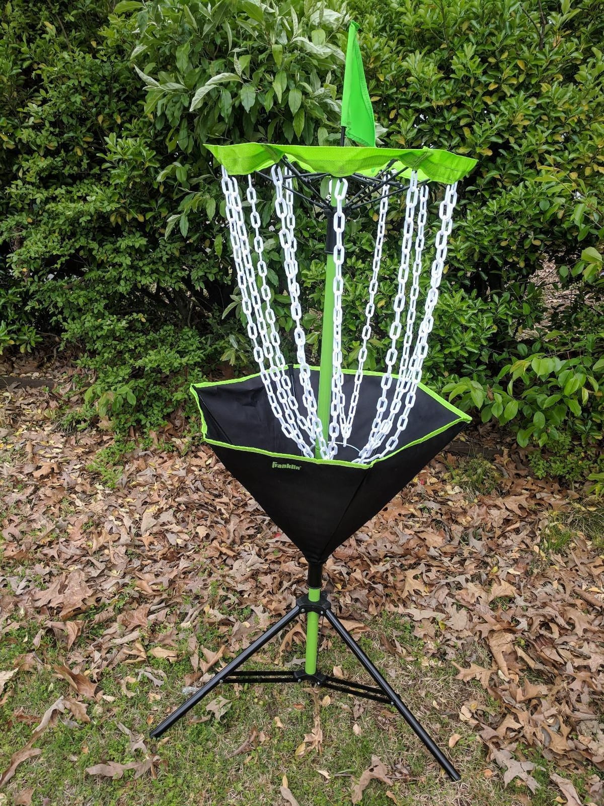 Franklin Sports Disc Golf Baskets - Portable Disc Golf Target with Chains Included - Disc Golf Basket Stand Equipment for Hole + Course Creation customer photo 1