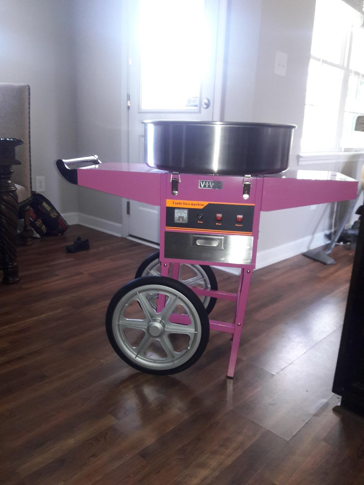 VIVO Pink 1030W Electric Cotton Candy Machine Cart, CANDY-V002 | Mobile Rolling Candy Floss Maker with 20 in Stainless Steel Bowl Sugar Scoop and Drawer, Easy Home or Commercial Use customer photo 2