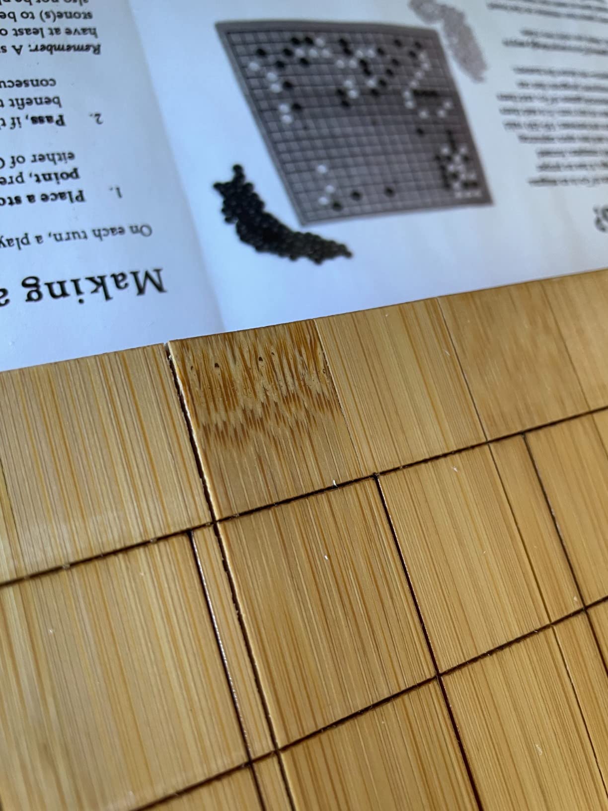 Brybelly Go Set All Natural Bamboo Wood Go Board | Bowls and 361 Bakelite Stones | 2-Player - Classic Chinese Strategy Board Game | Measures 19 x 19in Top Side or 13 x 13in Under Side Beginner's Board customer photo 1