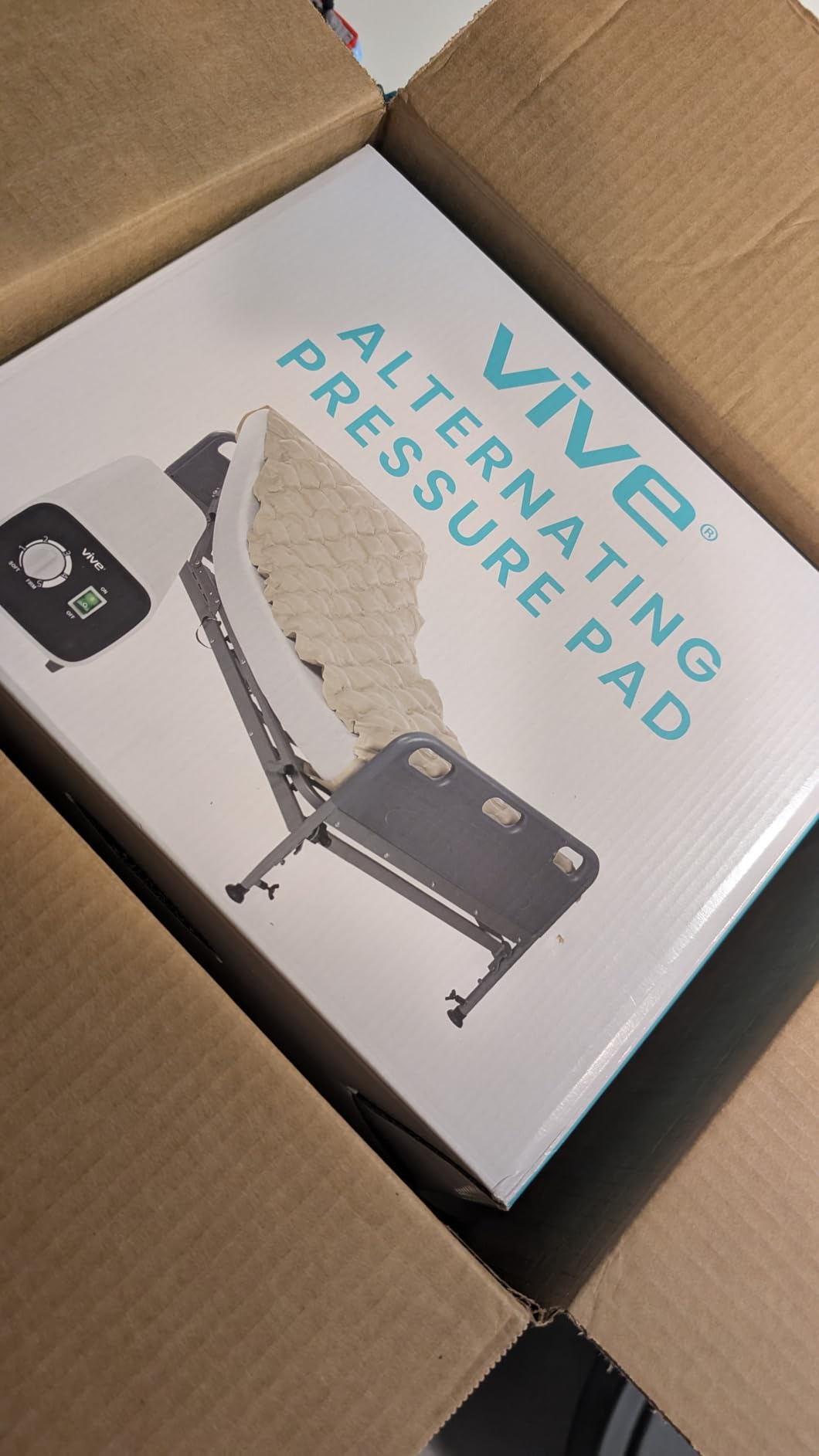 Vive Alternating Air Pressure Mattress Pad - The Original Bed Sore Solution | Dr. Recommended Hospital Bed Topper for Bedridden Patients - Includes Waterproof, Breathable Ulcer Cushion & Quiet Pump customer photo 1