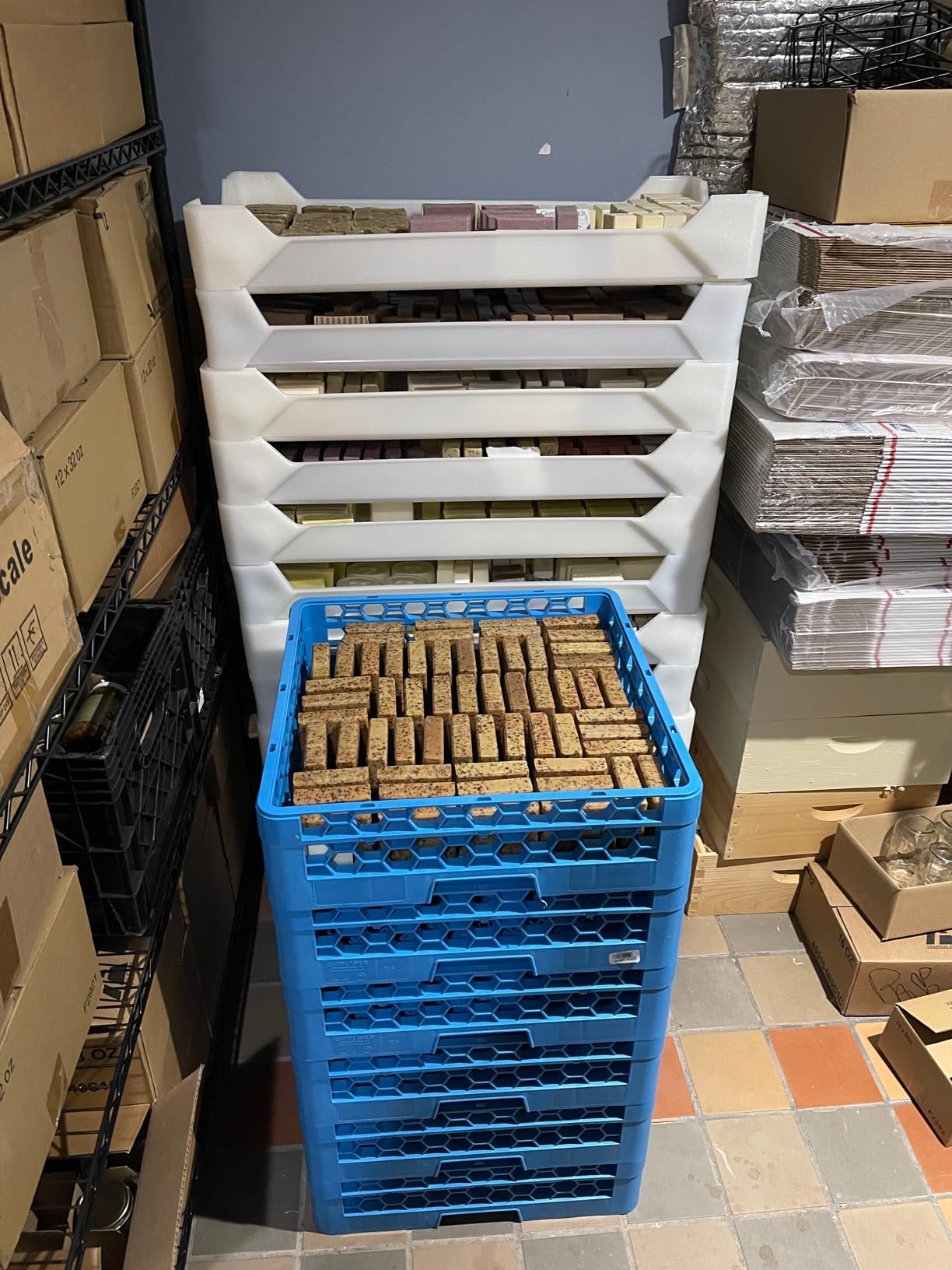 Carlisle RF-14 Carlisle Blue Color, Polypropylene OptiClean Combination/Flatware Rack customer photo 1