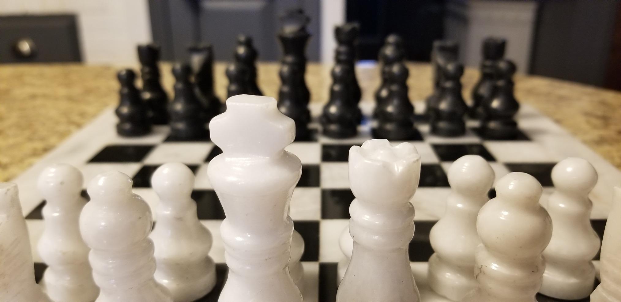 Radicaln Marble Chess Set 12'' Luxury Board Game & Chess Sets for Adults | White & Black Marble, Handmade, Natural Marble Veining, Luxury Decor, Elegant Gift, 32 Chess Figures customer photo 2