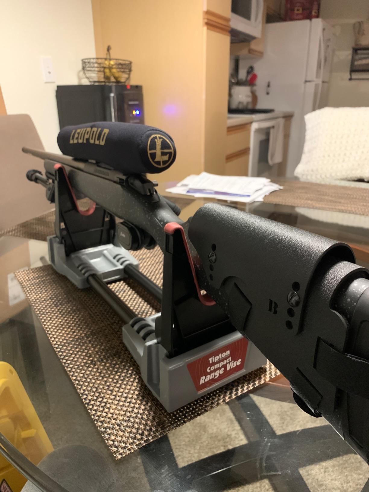Tipton Compact Range Vise with Folding Forks and Non-Marring Cradle for Easy Transport, Firearm Cleaning and Maintenance, 11-1/4-17-3/4 inches customer photo 2