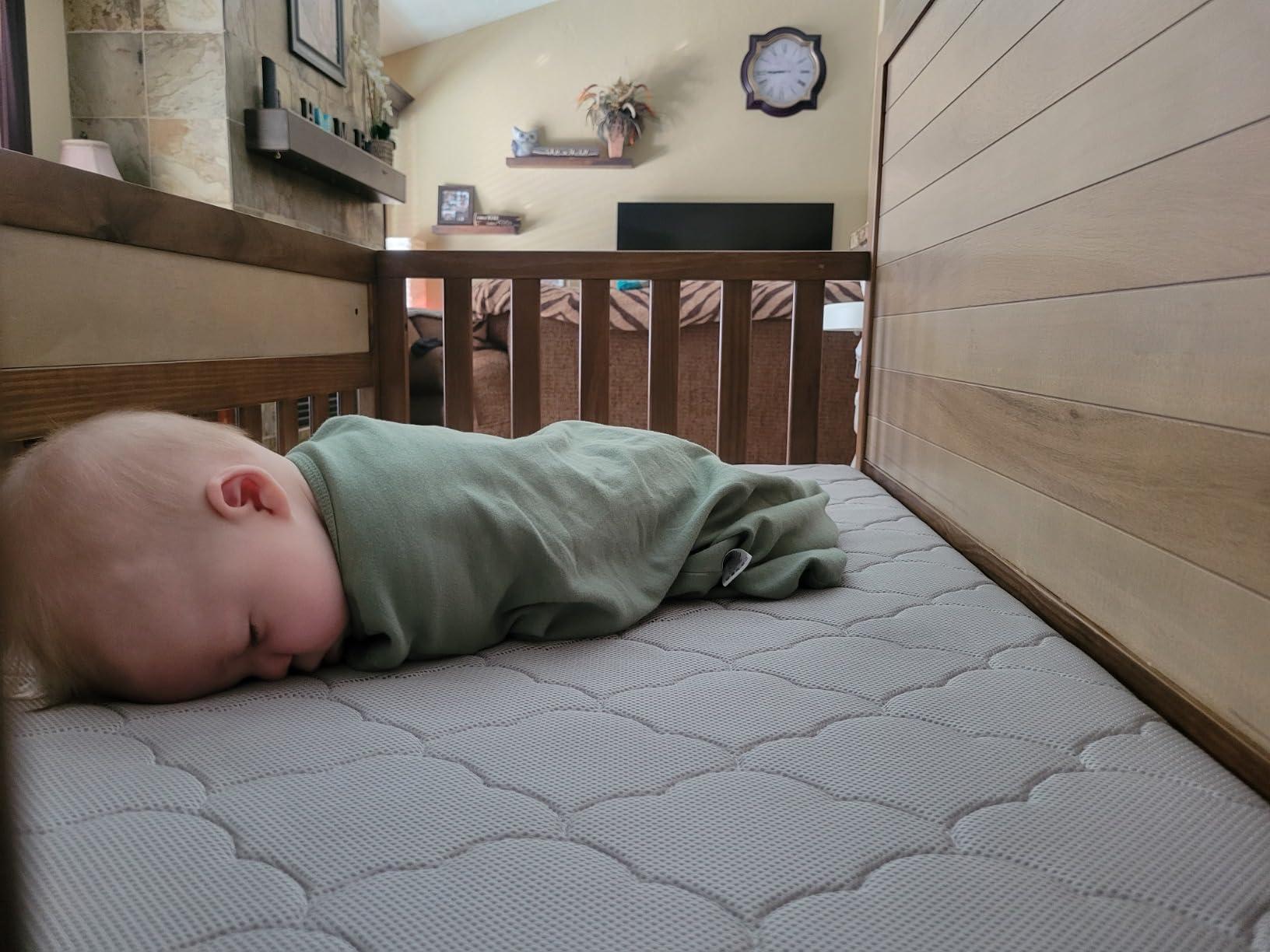 Newton Baby Crib Mattress & Toddler Bed, Breathable & Washable - White customer photo 1