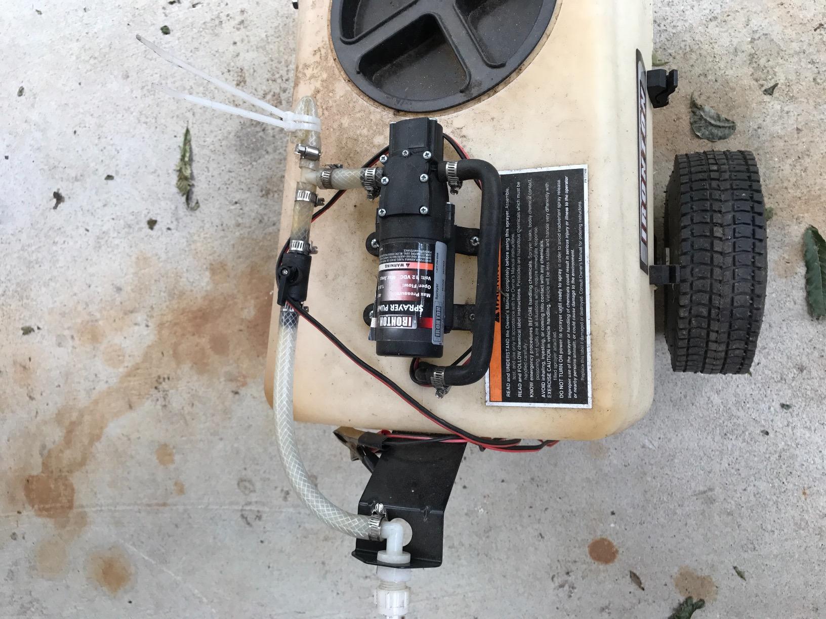 Ironton Tow-Behind Trailer Broadcast and Spot Sprayer, 13-Gallon Capacity, 1 GPM, 12 Volt DC customer photo 2