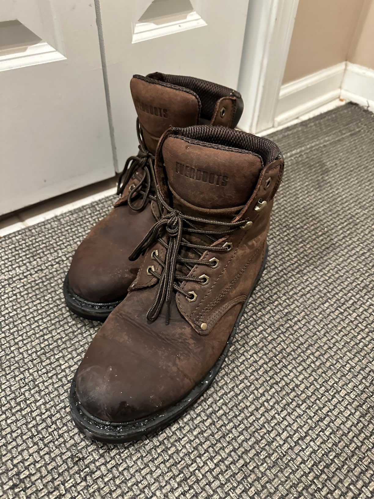 Work Boots for Men Soft Toe - 6inch Leather Boots for Construction Rubber Sole Working botas de trabajo para hombre, 'Tank' Workboots customer photo 2