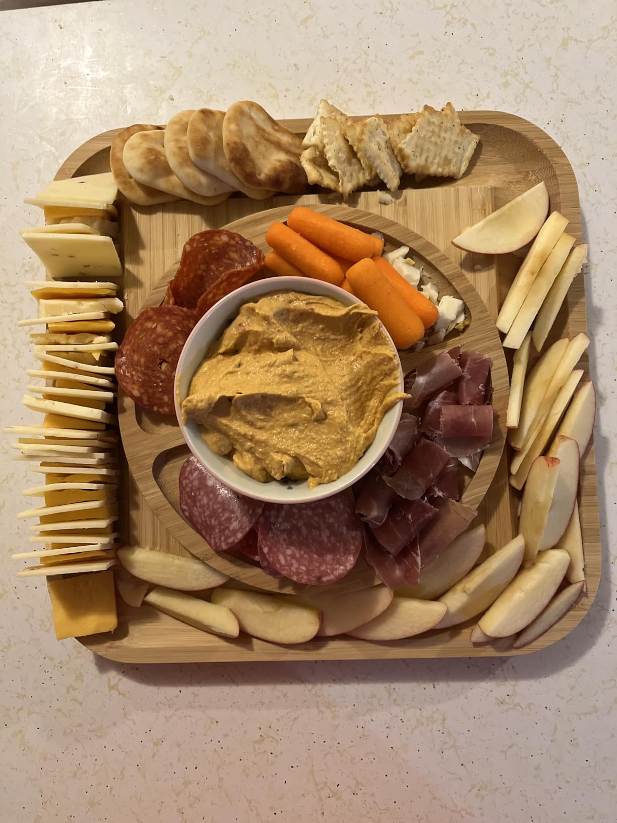 Bambüsi Charcuterie Boards - Large Bamboo Charcuterie Board Set with Knives Serving Accessories, Cheese Tray - House Warming Gifts New Home, Wedding Gift, Bridal Shower Gifts, Birthday Gifts Women Men customer photo 2