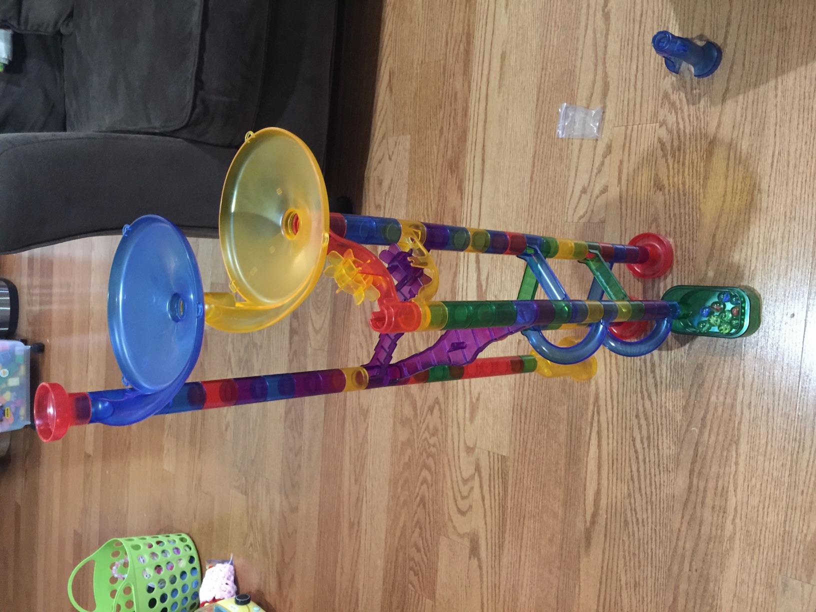 Marble Genius Marble Run Extreme Set, 300 Translucent Pieces, STEM Toy customer photo 2
