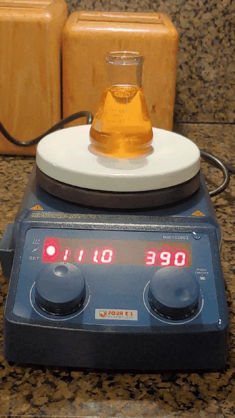 FOUR E'S SCIENTIFIC Magnetic Stirrer Hot Plate, 280℃/536°F, Max 5L, 110V | 100-1500rpm, 600W, 5 Inch Plate with Temp Probe Sensor & Stir Bar (Not Include Stand) customer photo 2