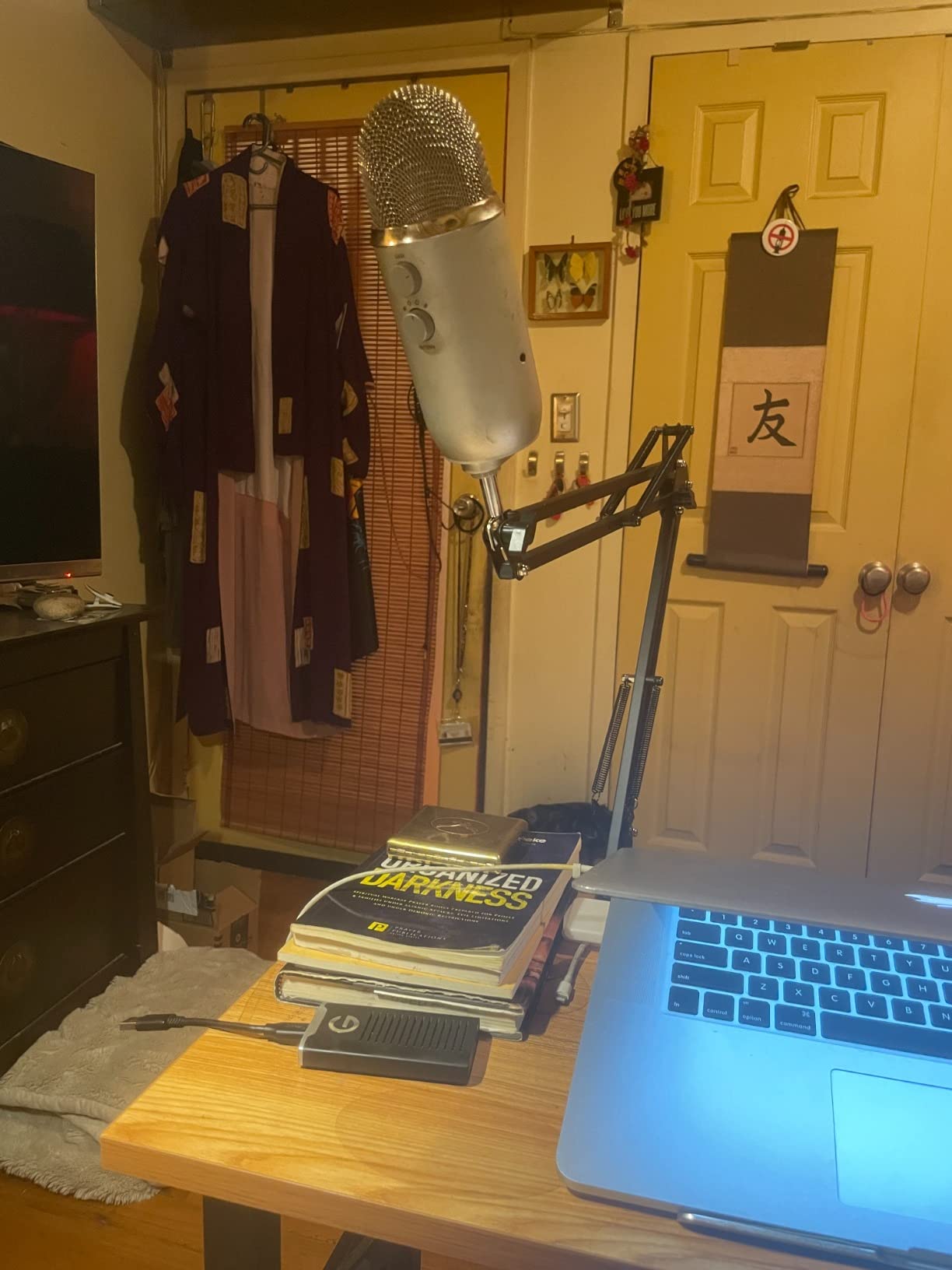 InnoGear Boom Arm Microphone Mic Stand for Blue Yeti HyperX QuadCast SoloCast Snowball Fifine Shure SM7B and Other Mic, Black customer photo 2